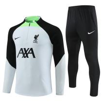 23-24 Liverpool (light gray) Adult Sweater tracksuit set