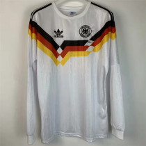 Long sleeve 1990 Germany home Retro Jersey Thailand Quality
