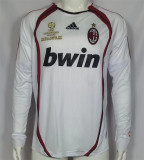 UEFA Long sleeve 2006 AC Milan Away Retro Jersey Thailand Quality