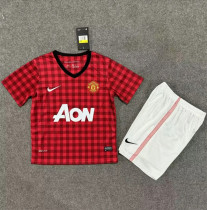 12-13 Manchester United home (Retro Jersey) Kids kit Thailand Quality