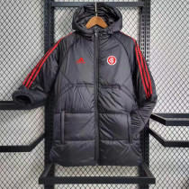 23-24 SC Internacional (black) cotton-padded clothes Soccer Jacket