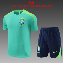 Kids kit 2024 Brazil (Training clothes) Thailand Quality