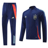 2024 Spain (sapphire blue) Jacket Adult Sweater tracksuit set