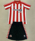 24-25 Sunderland AFC home Set.Jersey & Short High Quality
