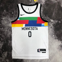 23 Minnesota Timberwolves 23赛季 森林狼 城市版 0号 拉塞尔