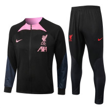 22-23 Liverpool (black) Jacket Adult Sweater tracksuit set Training Suit