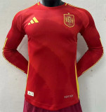 Long sleeve 2024 Spain home Player Version Thailand Quality