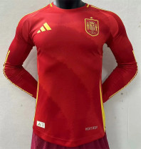 Long sleeve 2024 Spain home Player Version Thailand Quality