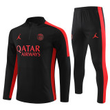 23-24 Paris Saint-Germain (black) Adult Sweater tracksuit set