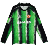 Long sleeve 1990 Manchester United (Goalkeeper) Retro Jersey Thailand Quality