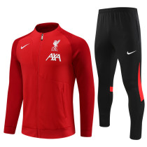 23-24 Liverpool (red) Jacket Adult Sweater tracksuit set Training Suit