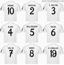 24-25 Real Madrid home Ball stars and famous stars