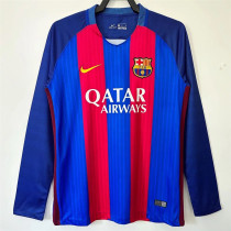 Long sleeve 16-17 FC Barcelona home Retro Jersey Thailand Quality