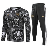 23-24 Arsenal (black) Adult Sweater tracksuit set