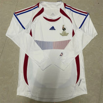Long sleeve 2006 France Away Retro Jersey Thailand Quality