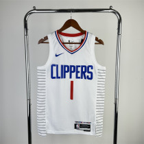 洛杉矶快船队 LA Clippers Paul George 23 Season Clippers Home White No.1 Harden