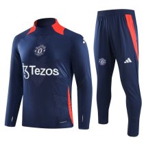 Player Version 24-25 Manchester United cyan Adult Sweater tracksuit set