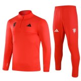 24-25 Manchester United red Adult Sweater tracksuit set