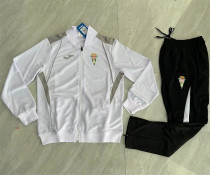 24-25 Córdoba CF (white) Jacket Adult Sweater tracksuit set Training Suit