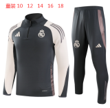 Young 24-25 Real Madrid (Dark Gray) Sweater tracksuit set