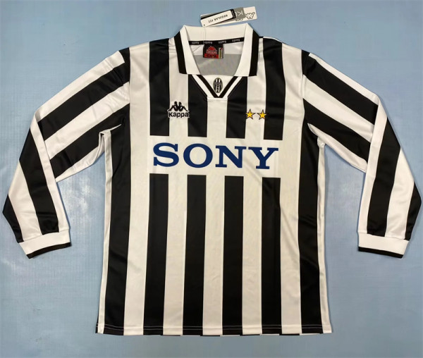 Long sleeve 95-96 Juventus FC home Retro Jersey Thailand Quality