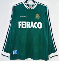 Long sleeve 99-00 Deportivo la coruna Away Retro Jersey Thailand Quality