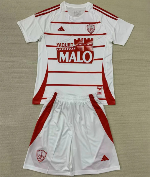 Kids kit 24-25 Stade Brestois Away Thailand Quality