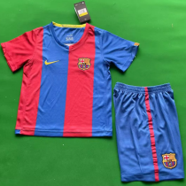 Kids kit 06-07 FC Barcelona home (Retro Jersey) Thailand Quality
