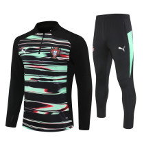 25-26 Portugal (green black) Adult Sweater tracksuit set
