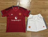 25-26 Manchester United home Set.Jersey & Short High Quality
