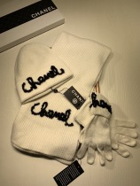 arrenfashion Women Men Hat+Gloves+The scarf C*hanel