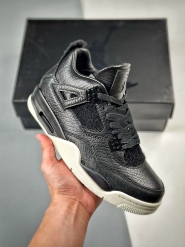 Free shipping Trusted seller Air Jordan 4 pony hair black