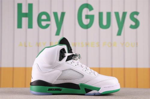Men women Nike Air Jordan Air Jordan 5 WMNS “Lucky Green” aj (Trusted seller)