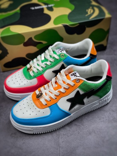 Men Women B*ape sta to low Top Sneaker ( arrenfashion)