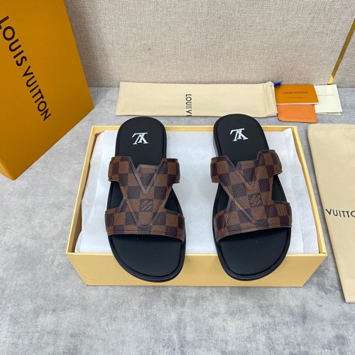 Men L*ouis V*uitton Top Slippers (Arrenfashion)