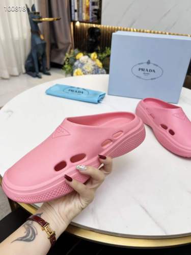 Men Women P*rada Top Slippers （ Arrenfashion ）