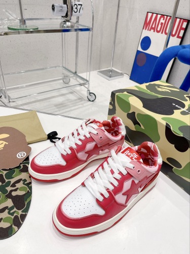 Men Women B*ape sta to low Top Sneaker ( arrenfashion)