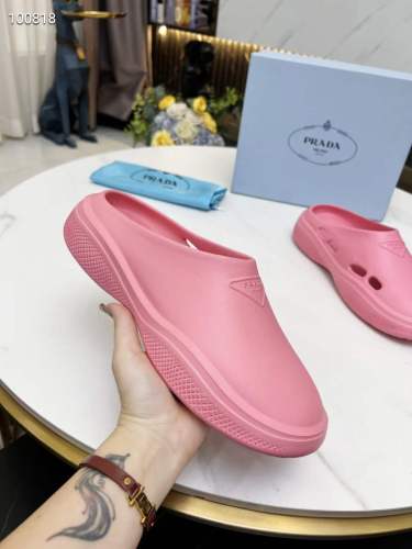 Men Women P*rada Top Slippers （ Arrenfashion ）