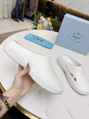Men Women P*rada Top Slippers （ Arrenfashion ）
