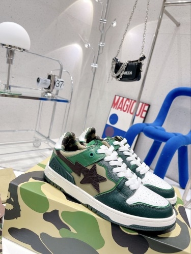 Men Women B*ape sta to low Top Sneaker ( arrenfashion)