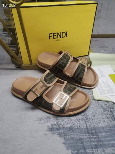 Women Men F*endi Top Sandals （ Arrenfashion）