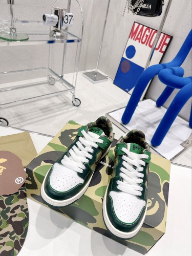 Men Women B*ape sta to low Top Sneaker ( arrenfashion)