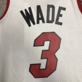 2005/06 Miami Heats WADE #3 Retro White NBA Jerseys热压