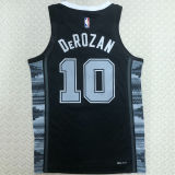 Spurs DEROZAN #10 Black NBA Jerseys