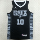 Spurs DEROZAN #10 Black NBA Jerseys