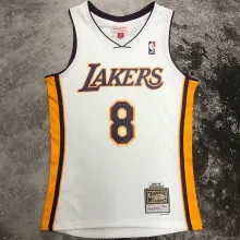 2003/04 Lakers BRYANT #8 Retro White NBA Jerseys热压