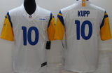 Men's Los Angeles Rams KUPP # 10 White NFL Jersey 公羊