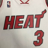 2005/06 Miami Heats WADE #3 Retro White NBA Jerseys热压