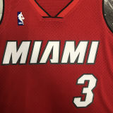 2005/06 Miami Heat WADE #3 Retro Red NBA Jerseys热压