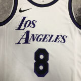2023 Lakers BRYANT #8 White City Edition NBA Jerseys